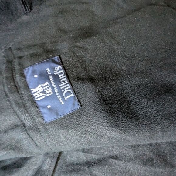 Vtg Black Linen Blend Blazer 46R Plus Size Shoulder Pads Dillard’s 90s/Y2K Pocke - Picture 5 of 7